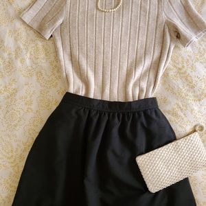 Vintage Saks Midi Shantung Silk skirt